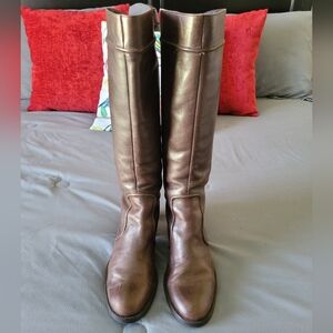 Franco Sarto Leather Boots - Corral, 8M, Brown, VGC